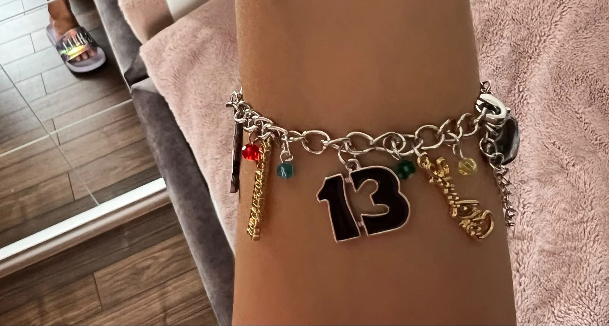 Dangle Charm Bracelet for Taylor Swift Fans (Speak Now, Midnight, Repu –  Charmadise