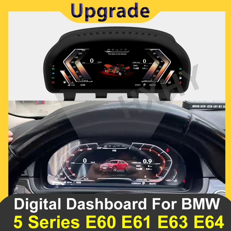 12.3 Zoll Digital Armaturenbrett Für BMW 5er E60 E61 525D 2003-2009 - LCD Tacho Ersatz