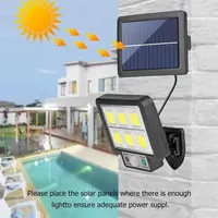 LED Solar Split Wall Lamp 3 Mode Waterproof Motion Sensor Lamps Garden Street Lighting Solar Lamp For Garage Security Wall Light 2