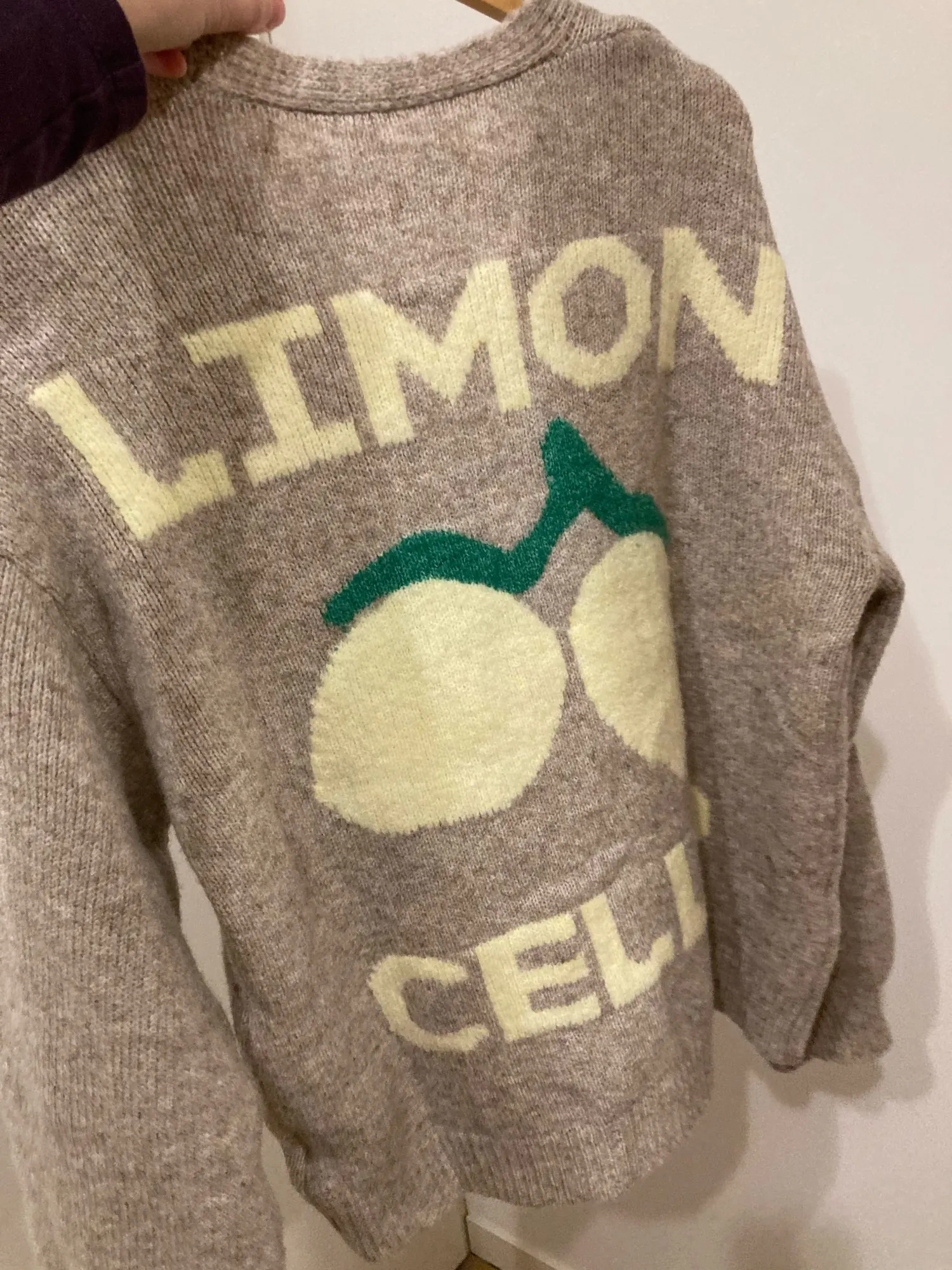 Lemon Button Up Knit Cardigan