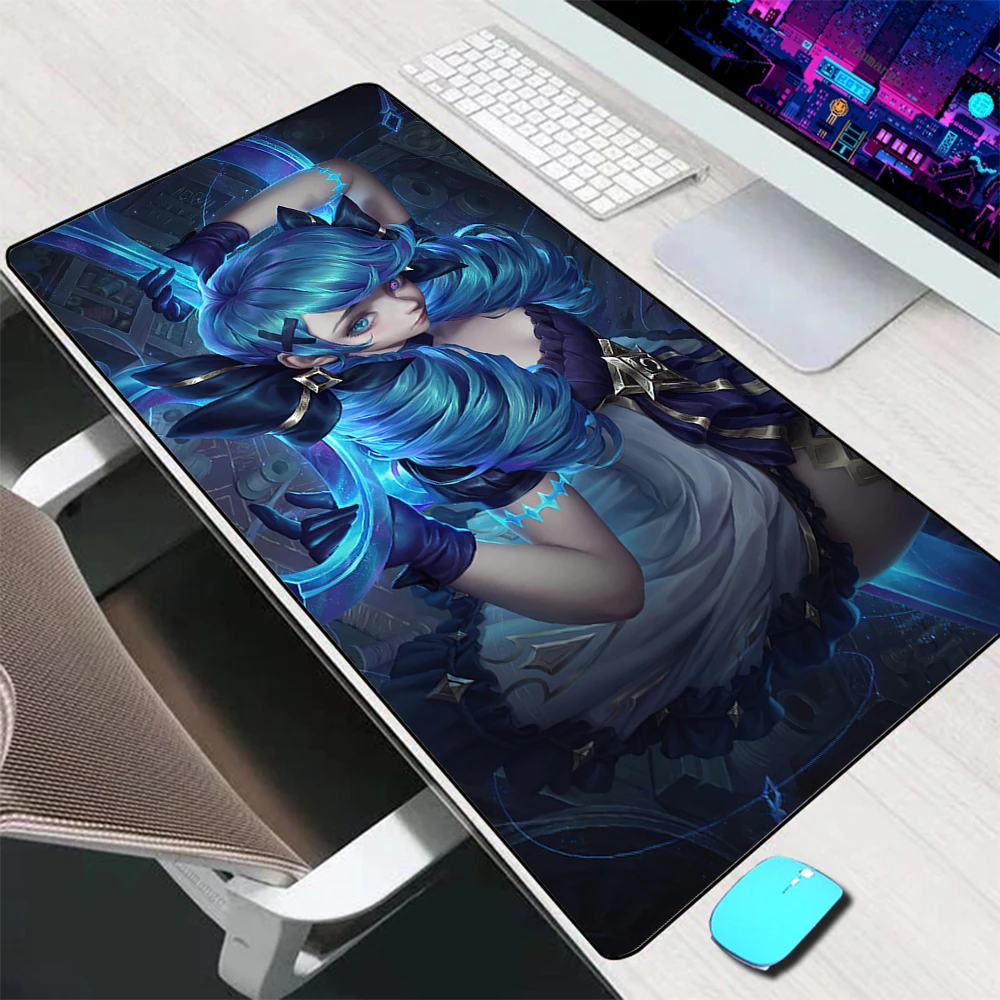 media Pa mooi League Of Legends Gwen Mouse Pad Large Gaming Accessories Mouse Mat  Keyboard Mat Desk Pad Computer Mousepad Pc Gamer Mausepad - Mouse Pads -  AliExpress