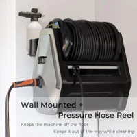 Giraffe Tools Grandfalls Pressure Washer, Electric Wall Mounted Power Washer with 100FT Retractable Hose 2