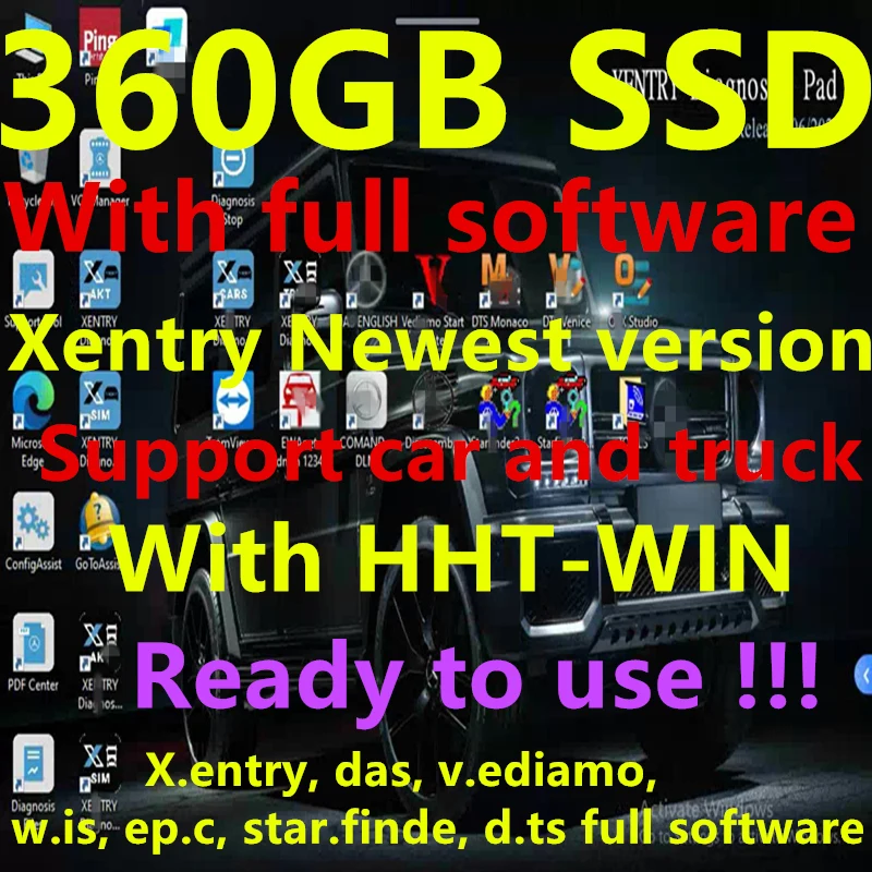 

2023.06 MB Star C4 C5 C6 SD Connect Software 360GB SSD Xentry full software /vediam.o/wis/epc/starfinder/D.TS Monaco HHT-WIN