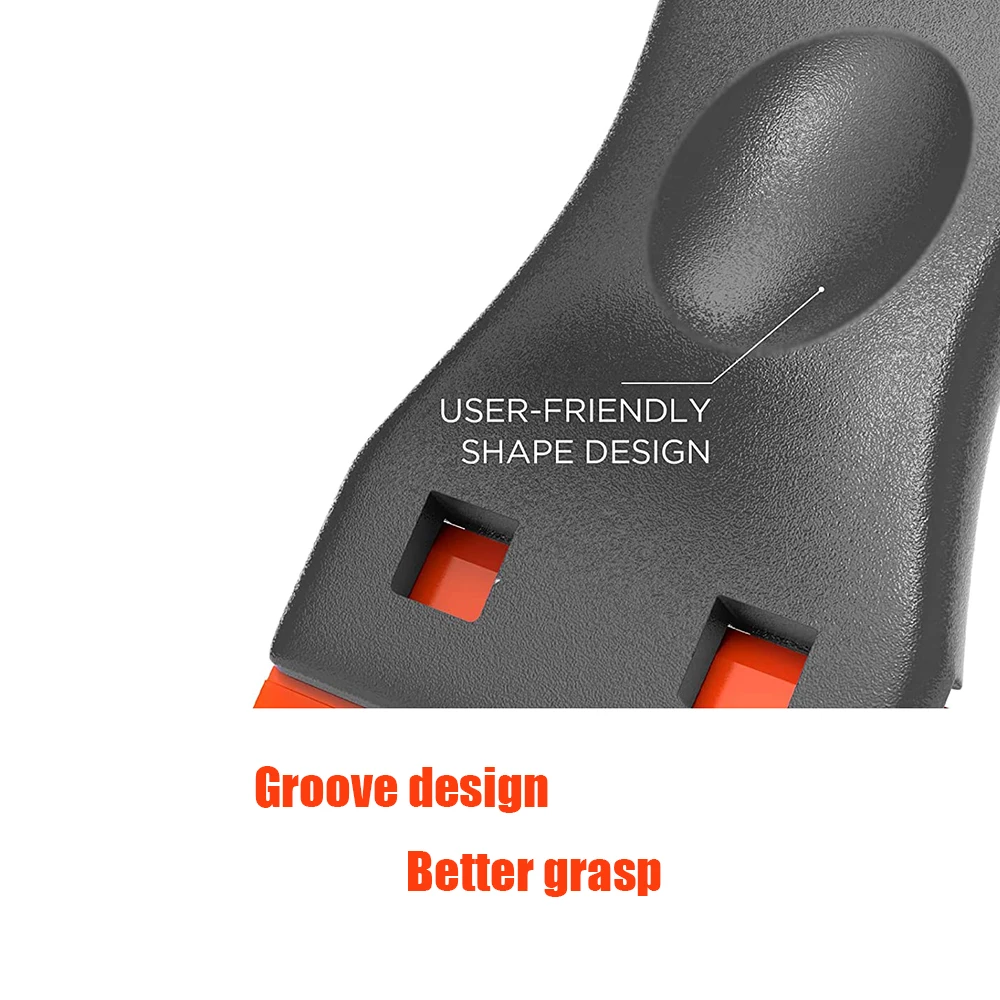 TOFAR 자동차 창문용 플라스틱 면도날 스크레이퍼, 틴트 청소 도구, 비닐 랩 필름, 유리 세라믹 오븐 라벨 스티커 리무버, 52 개