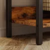 IRONCK Bookcases and Bookshelves Triple Wide 5 Tiers Industrial Bookshelf with Baffles Large Etagere Bookshelf with Metal Frame 5