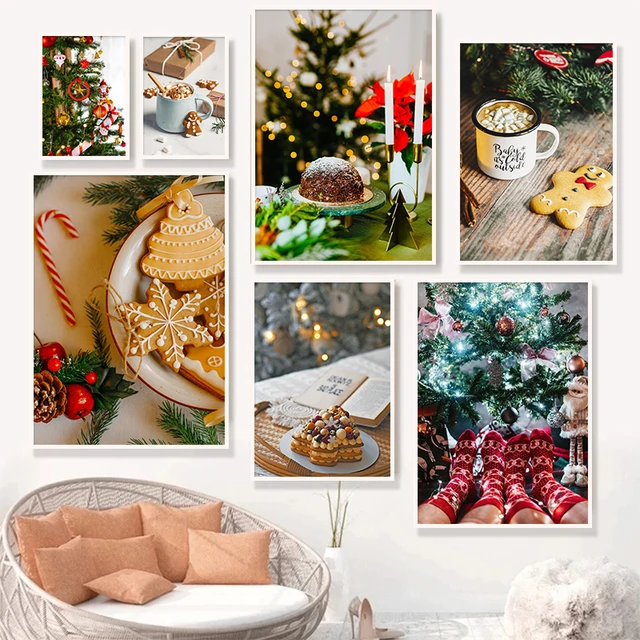 Christmas Photo Shooting Background Decorations Items 2 Sided 3D Picture  Paper Board for Professional Photography Backdrop Props