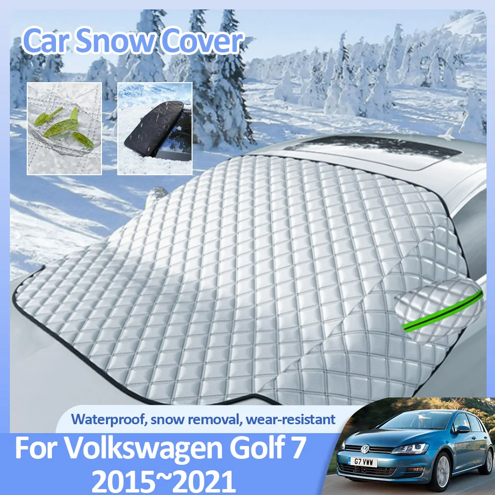 

for Volkswagen VW Golf 7 MK7 GTE GTD GTI 2015~2021 Car Winter Snow Covers Anti-Frost Windshield Ice Protecti Exterior Accessorie