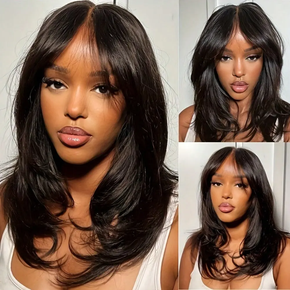 250 Density Straight 13x4 Pre Plucked Pre Cut Bye Bye Knots Transparent Lace Front Invisible Lace Natural Hairline Human Hair 2