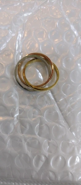 Klassisk Fest Finger Ring 3 Omgångar Guld Färg Vigselringar Ringar För Kvinnor Kvinnliga Smycken photo review