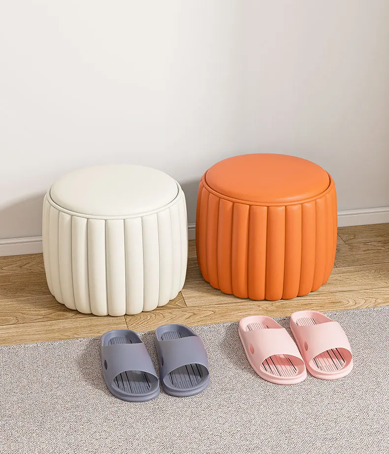 Colorful Pine Sofa Stool 6