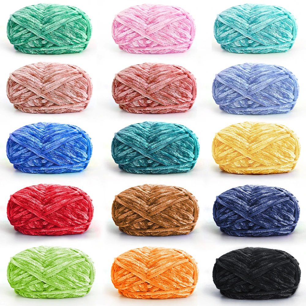 1개 수제 단일 가닥 두꺼운 실 DIY 뜨개질 장식 펜던트, 인형, 담요, 가방,..