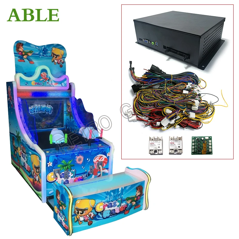 Ice Man Arcade Videmption Water Gun Game Simulator Machine Shooting Game for Coin Operated Games Entertainment Equipment Parts farming simulator 17 kuhn equipment pack pc