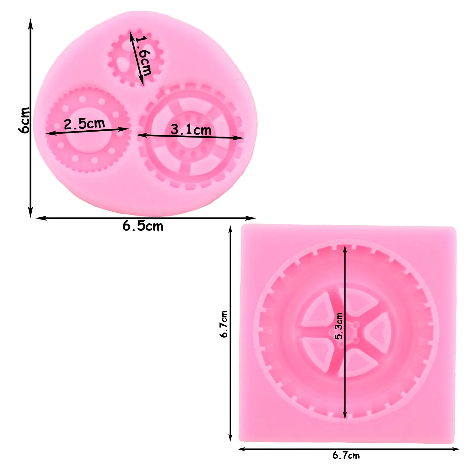 Steampunk Gear - Molde De Fondant Para Decoración De Pasteles, Cupcakes, Caramelo, Chocolate, Pasta De Goma, Arcilla Polimérica