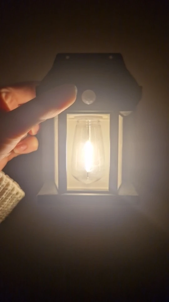 Applique murale solaire en tungstène d'extérieur