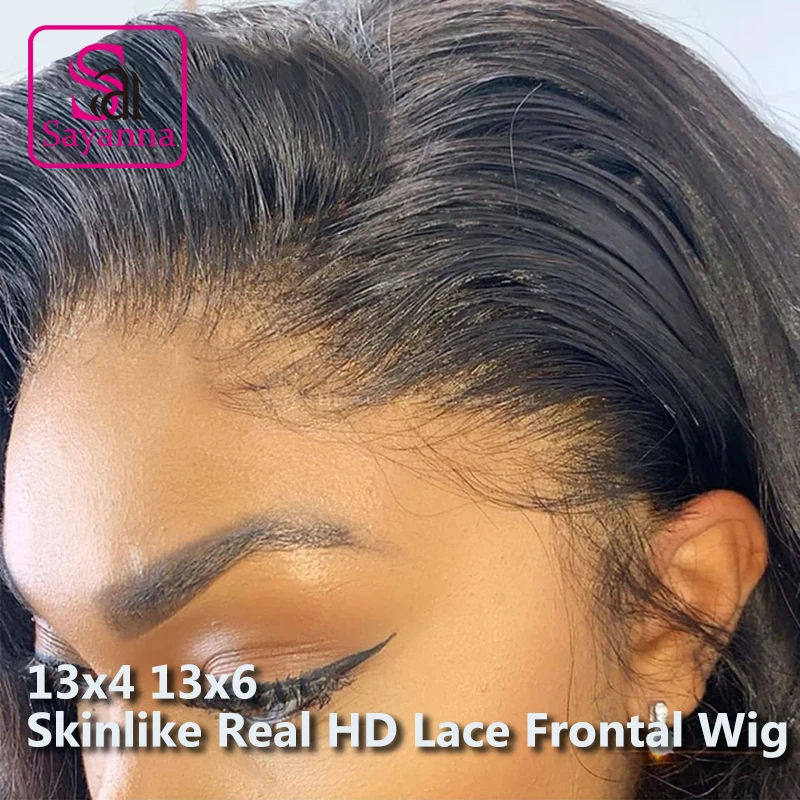

250% Body Wave 13x6 HD Lace Frontal Wig Invisible Real HD Lace Wig Pre Plucked 13x4 HD Lace Front Human Hair Wigs Melt Skins