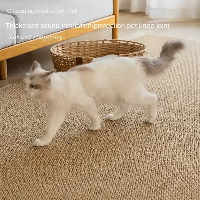 Imitation sisal cat scratching mat can be cut to size, non-slip, pineapple pattern, wear-resistant and scratching mat for cats 2