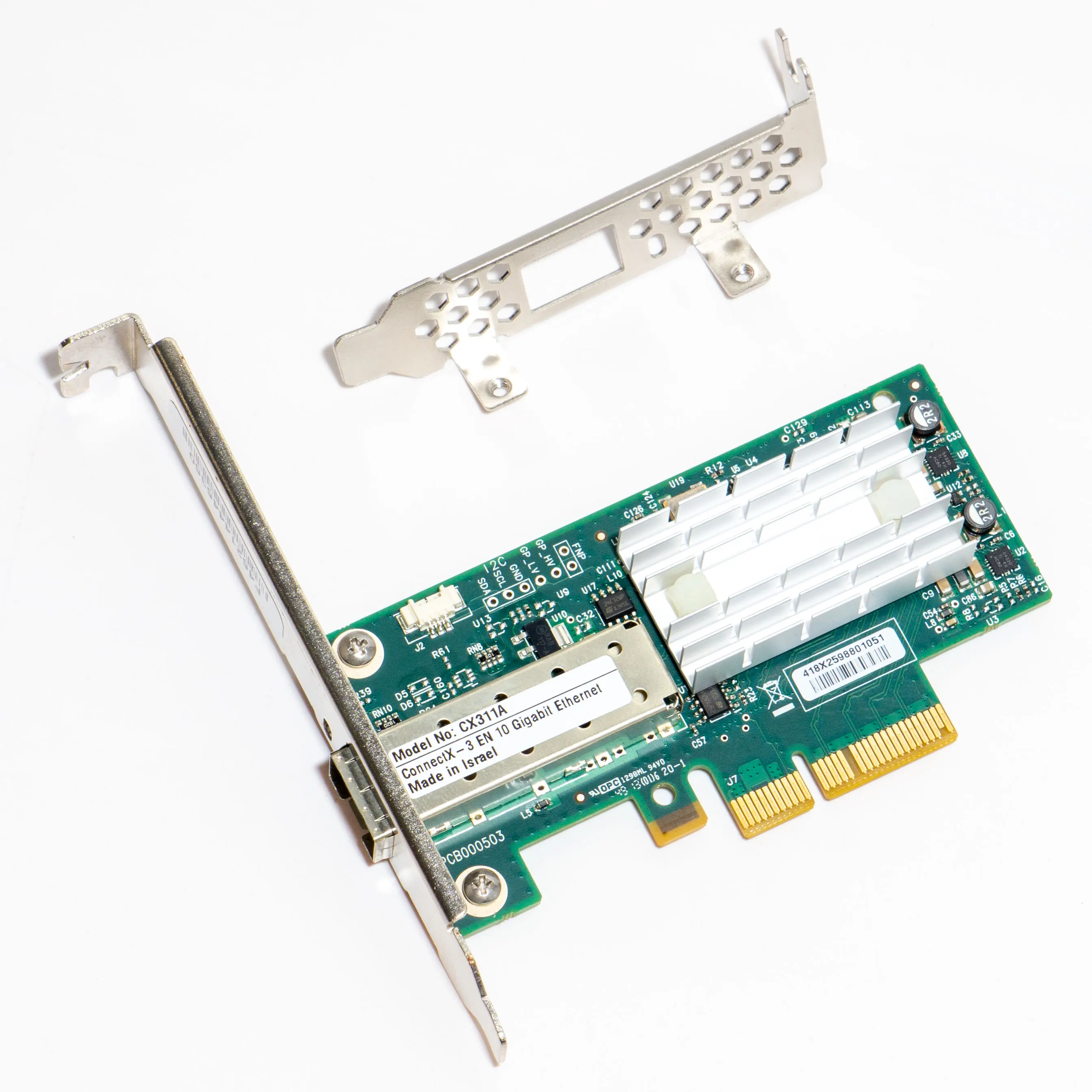 Conector Cx311a Ethernet en 10g 10 Gbps Sfp Mais Pcie Nic Mellanox-mcx311a-xcat - Imagem 2