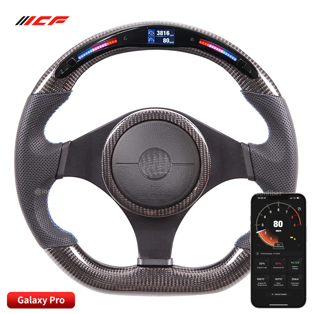 Carbon Fiber Led Steering Wheel For Mitsubishi Evo Steering Wheels