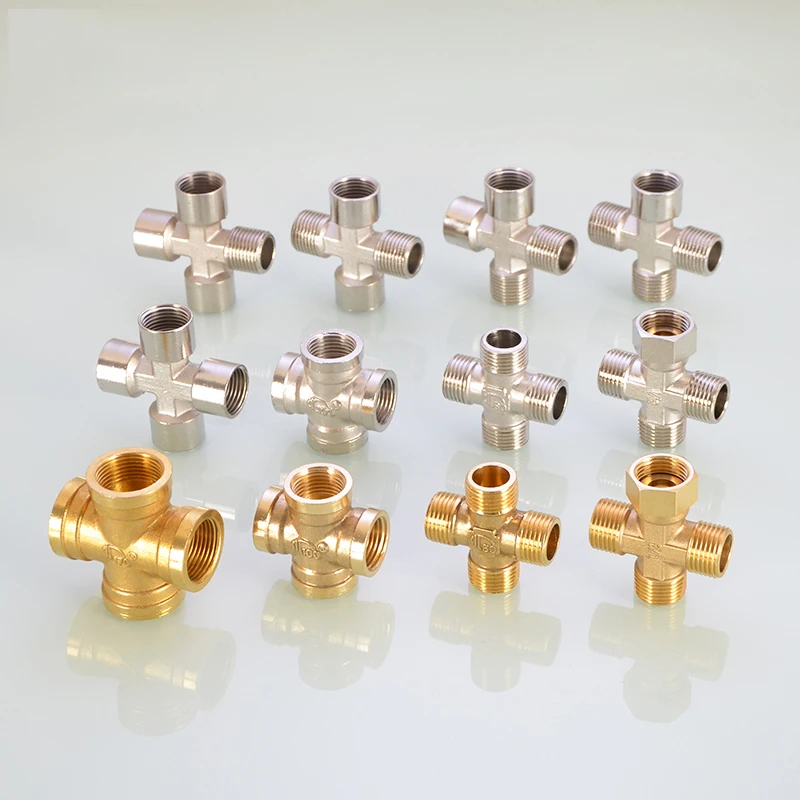 Raccord Croix Acier Inox V4A - Connecteur 4 Voies Pour Tuyaux - Neuf Allemagne