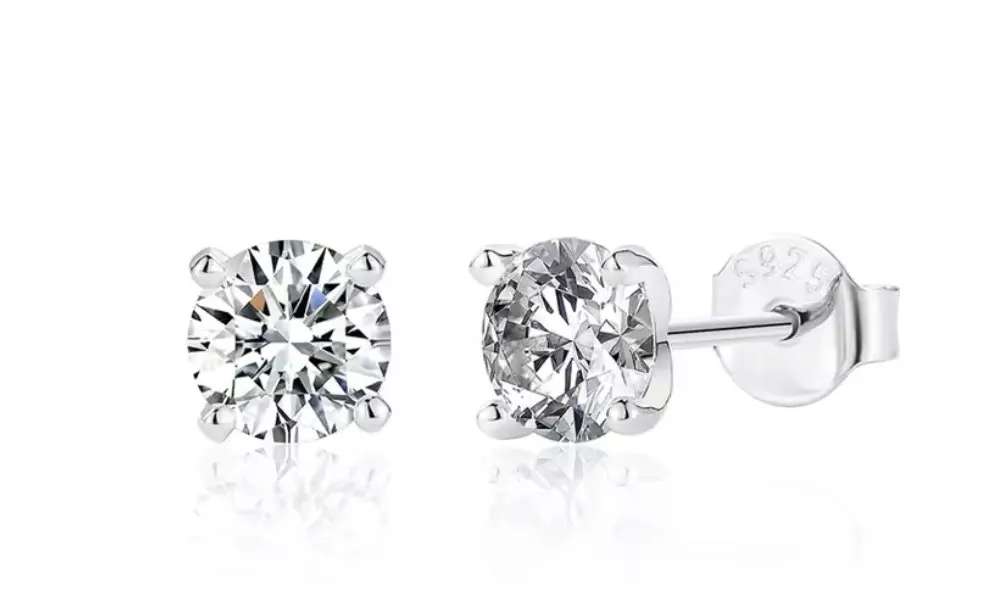 Moissanite Ear Stud Earrings photo review