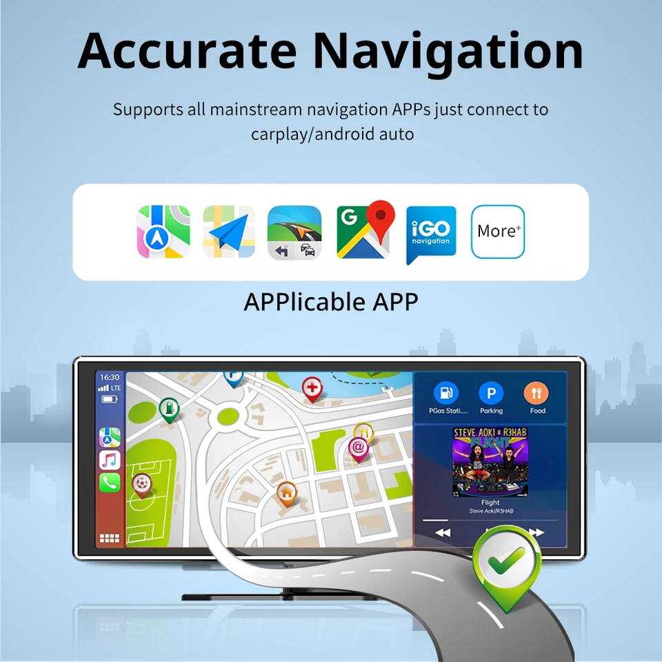 ACODO 11.26 Inch CarPlay Android Auto Car Radio Multimedia Video