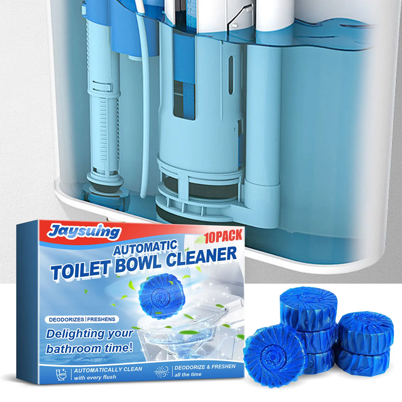 Automatic Toilet Bowl Cleaner Removes Rust Stains