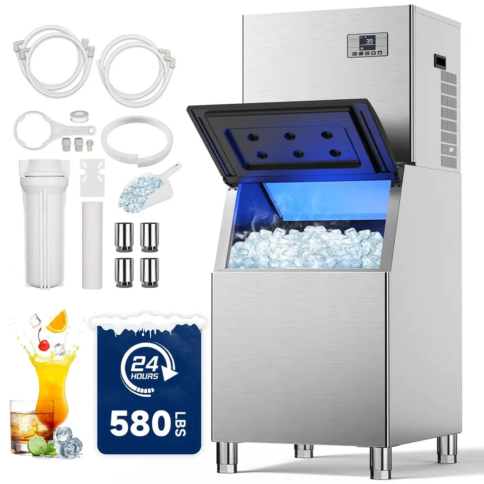 Commercial 580L Ice Maker Machine with Fast Production