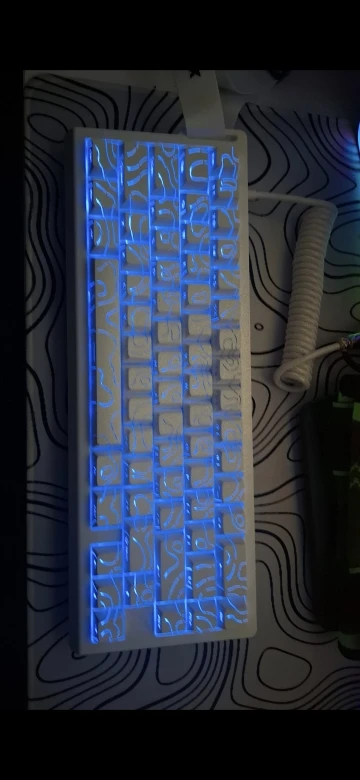 Teclado magnético para jugar X68HE ATTACK SHARK, mecánico con cable para juegos profesionales, disparo rápido de 0,01mm, SOCD/Rs de 8000Hz, frecuencia de 0,125 ms y 128K photo review