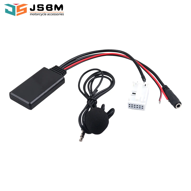 JSBM bezprzewodowy Bluetooth do modułu samochodowego AUX-in Audio MP3 Adapter muzyczny do VW Premium 6/7, R100/110, RCD300/500, RCD-210/310/510, RNS-300/310/315/510, RNS MFD2 CD/ DVD dla adaptera Bluetooth Skoda