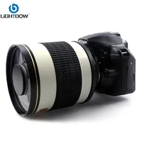 Lightdow Fixed Focus 500mm F6.3 Telephoto Manual Mirror Lens With T2 Mount Adapter Ring for Nikon Canon Pentax Sony DSLR Cameras 1