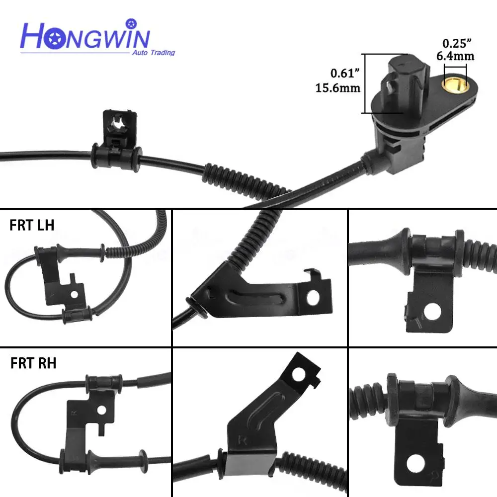 91920-2X000 91920-2X100 919202X000 919202X100 Front Rear Left Right ABS Speed Sensor Fits Hyundai Kia Soul 1.6L 10-13 2.0L 2010