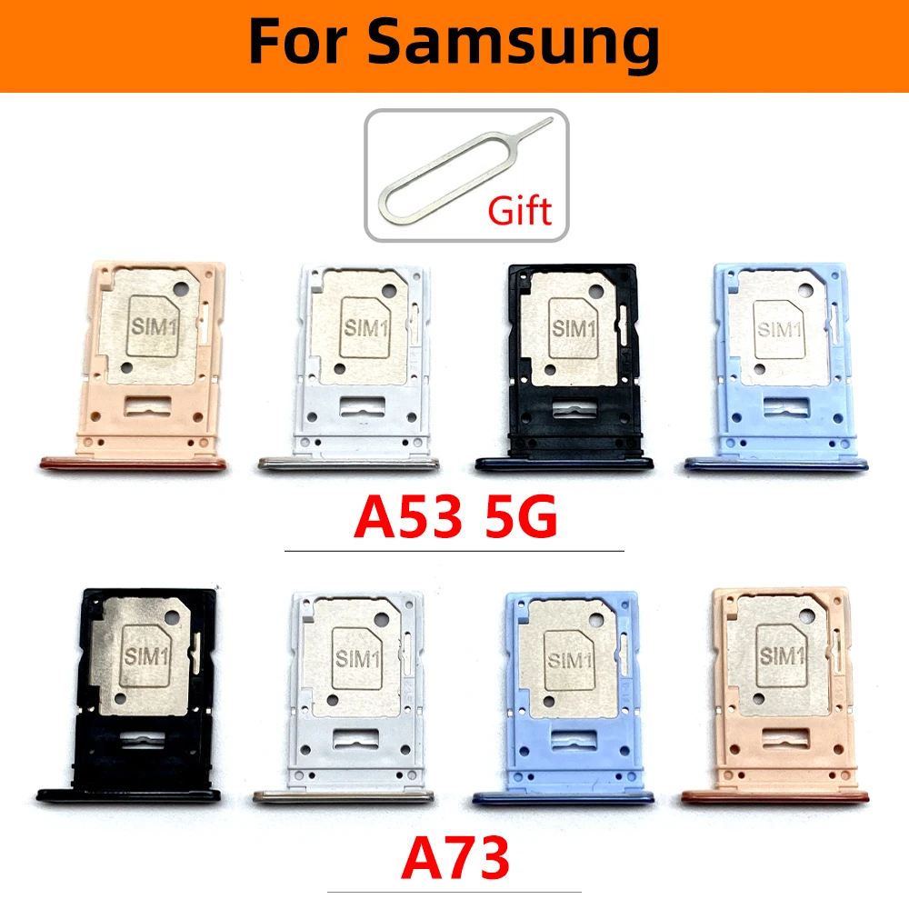 50 개/몫, 삼성 A23 A33 A53 A73 5G Sim 카드 슬롯 트레이 홀더 수리 부품