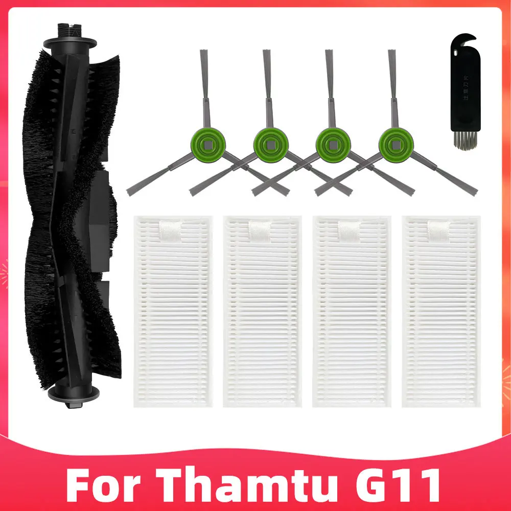 

For Thamtu G11 Robot Vacuum Cleaner Replacement Spare Parts Accessories Main Brush Side Brush Hepa Filter
