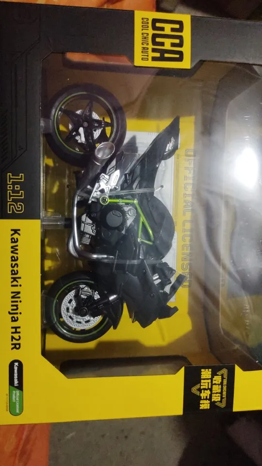 CCA 1:12 Kawasaki Ninja H2R Alloy Motocross Licensed Motorcycle Model Toy Car Collection Gift Static die Casting Production photo review