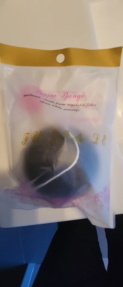 Pack 3 éponges Konjac, Charbon, Thé vert