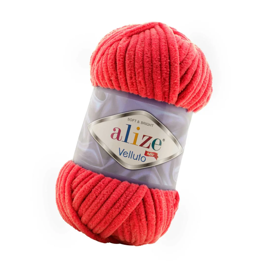 

Alize Velluto %100 Mikropolyester Baby Yarn Soft Super Bulky Very Thick Knitting Crochet Velvet Chenille Dolce Yonca Himalaya