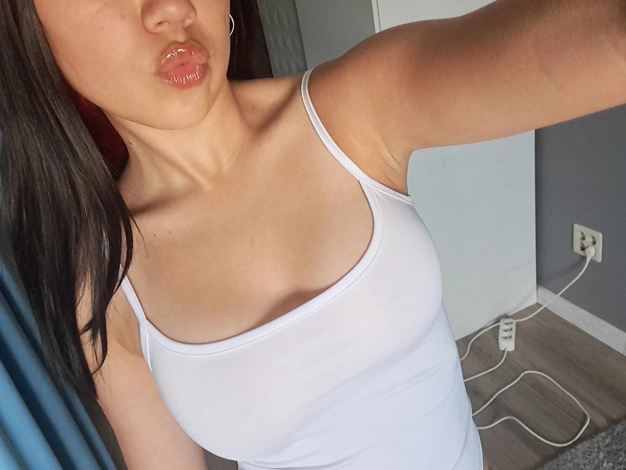 Breathable Cotton Crop Top with Hollow Out Detail - Summer Cami photo review