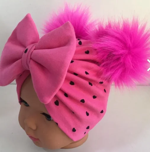 Kcade Z Bebek Cucido Ponponlu Fiyonklu Bone Kc094 Bebek Kdaz Shapka Ile Iki Krt8K Ponlar Erkek Dodogal Kiro Topu Slouhcy Bere Kapakla