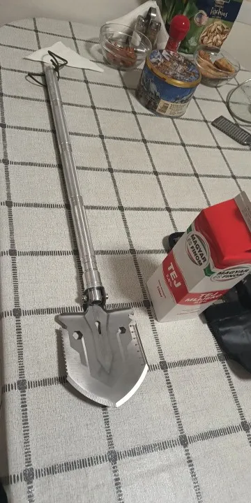 Multifunctional Shovel Folding Military Shovel Self-defense Outdoor Survival Supplies Set Garden Tools Camping Accessories photo review