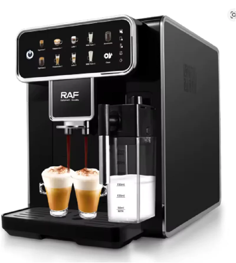 Fully Automatic Coffee Machine with Milk Frother Multifunctional Espresso Maker Latte Cappuccino Coffee Machine
