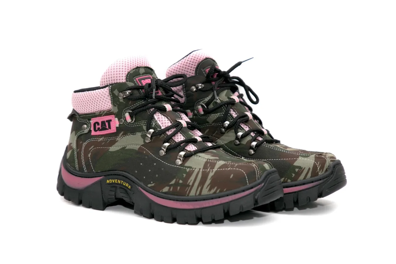 Bota Coturno Caterpillar Feminino Couro Legitimo Costurado - AliExpress