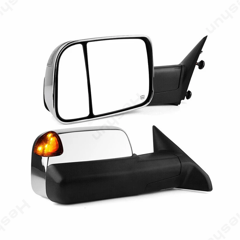 Power Folding Towing Mirrors For Dodge Ram 1500/2500/3500 2009-2018 - Heated, Signal, Puddle Lamp
