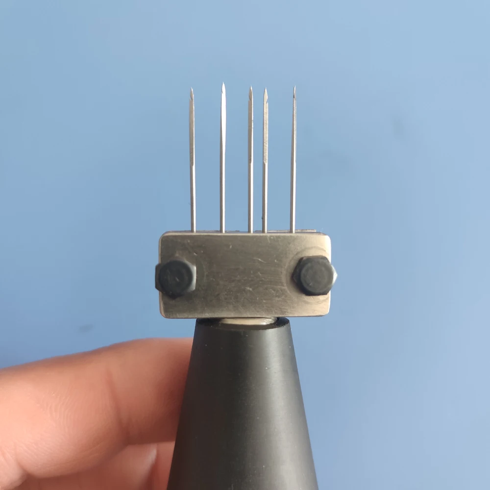 Handheld Hair Injection Tool for Ventilation Mannequin Head with Human Hair Pieces Toupee and Wigs