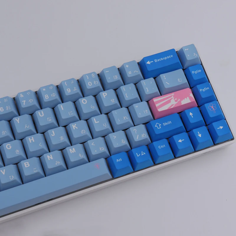 Teclas Gmk Oni Keycaps Cereja Perfil Pbt Tintura Sublimação Teclado Mecânico para mx Switch com 1.25u 2u Shift 129 - Imagem 2