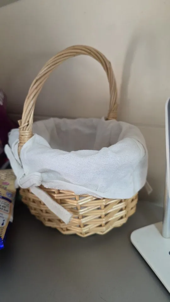 Wedding Basket Fruit Bow-knot Featuring Large Capacity Wedding Bridal Girl Flower Basket Storage Basket photo review