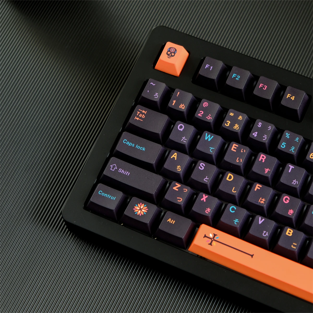 chaves gmk mictlan keycaps cherry perfil pbt tintura sublimação teclado mecânico para interruptor mx com deslocamento