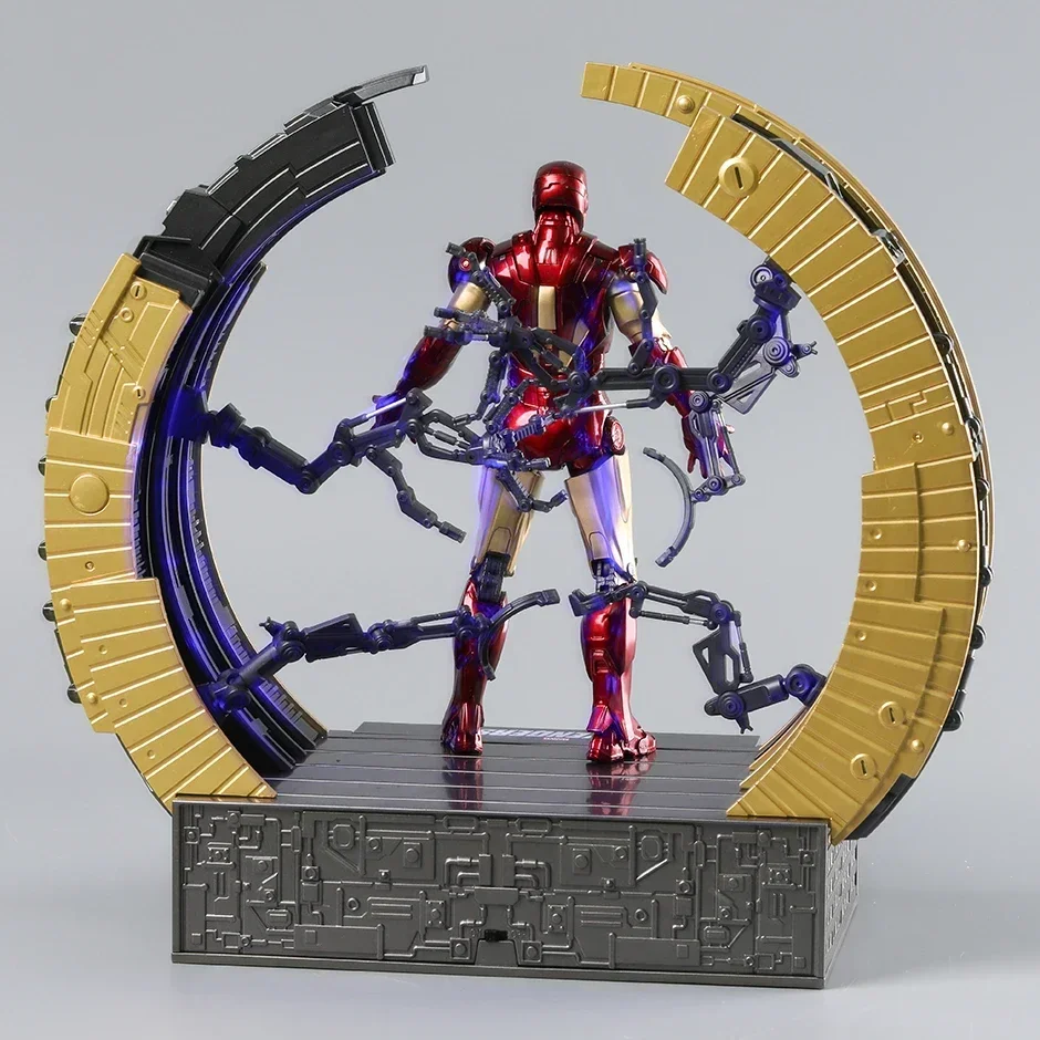 Zd toysアイアンマンmk6アクションフィギュア、mk4、スーツアップ