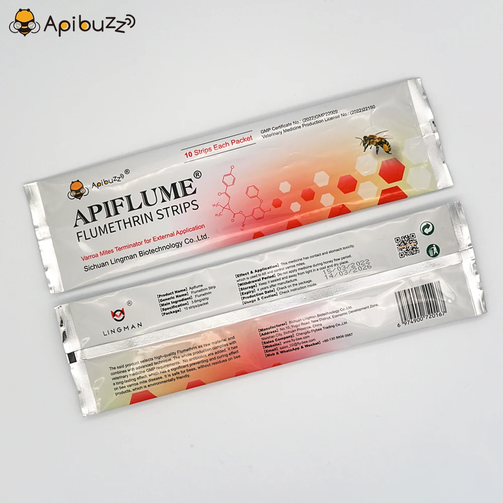 Beekeepers-Choice-Apibuzz-Apiflume-10-Unit-Pack-Flumethrin-Strips-for-Varroa-Mite-Treatment-Beekeeping-Material-for.jpg Méhészek Választása - Apibuzz Apiflume 10 Egységnyi Csomag Flumethrin Csíkok A Varroa Atkák Kezelésére Méhészeti Anyag Méhkövekhez - Image 4