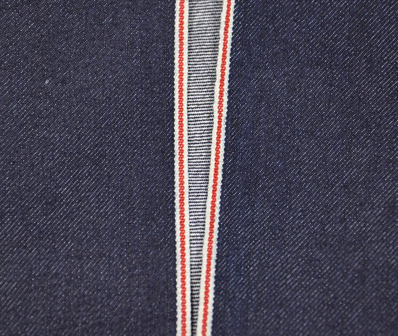 10.5Oz Coolmax Red Selvedge Jeans Cloth 25.1%PPT High Stretch Denim Fabric Dropshiping W186514