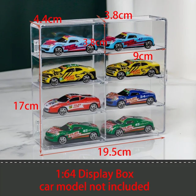 Vitrine Acrylique À 8 Fentes 1/64 Pour Hot Wheels, Boîte D'allumettes De  Voitures, Mallette De Rangement Empilable Pour Modèle De Voiture Jouets  Poupée, Organisateur Mural Suspendu - Boîtes De Rangement - AliExpress